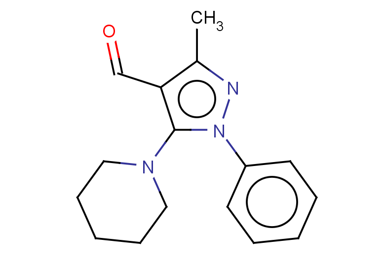 3-methyl-1-phenyl-5-(piperidin-1-yl)-1H-pyrazole-4-carbaldehyde