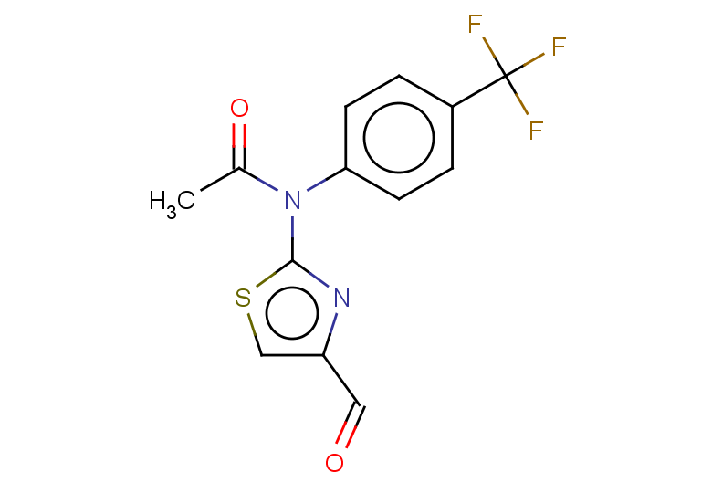 N-(4-formyl-1,3-thiazol-2-yl)-N-[4-(trifluoromethyl)phenyl]acetamide