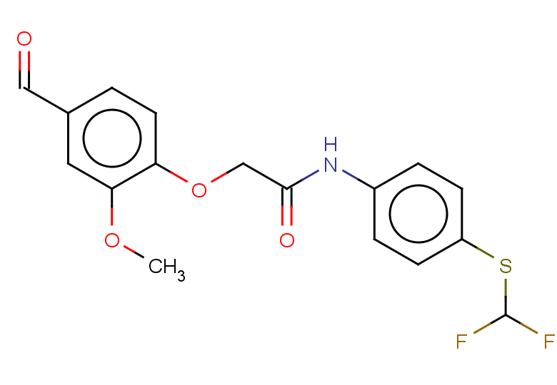 N-{4-[(difluoromethyl)sulfanyl]phenyl}-2-(4-formyl-2-methoxyphenoxy)acetamide