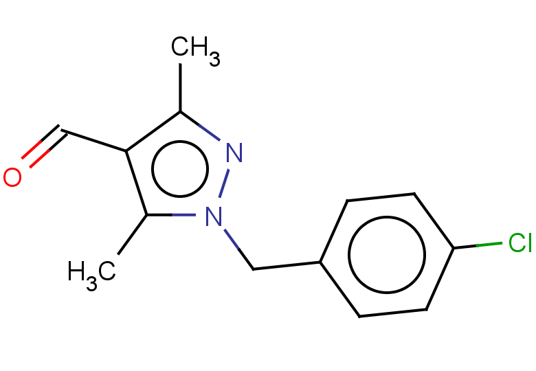 1-[(4-chlorophenyl)methyl]-3,5-dimethyl-1H-pyrazole-4-carbaldehyde