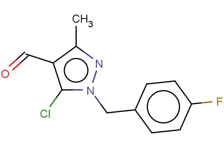 5-chloro-1-[(4-fluorophenyl)methyl]-3-methyl-1H-pyrazole-4-carbaldehyde