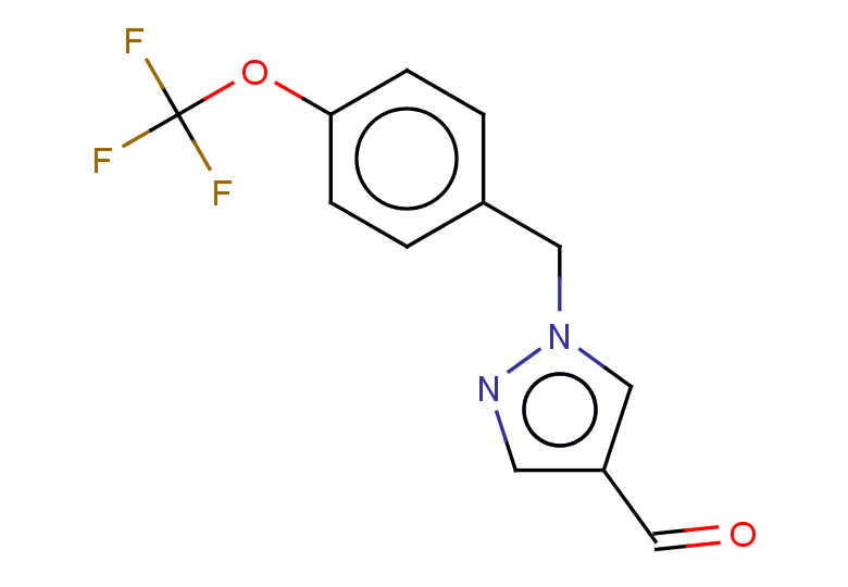 1-{[4-(trifluoromethoxy)phenyl]methyl}-1H-pyrazole-4-carbaldehyde
