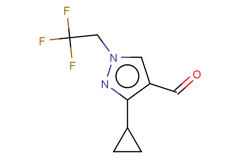 3-cyclopropyl-1-(2,2,2-trifluoroethyl)-1H-pyrazole-4-carbaldehyde