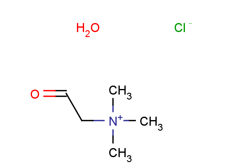 trimethyl(2-oxoethyl)azanium hydrate chloride