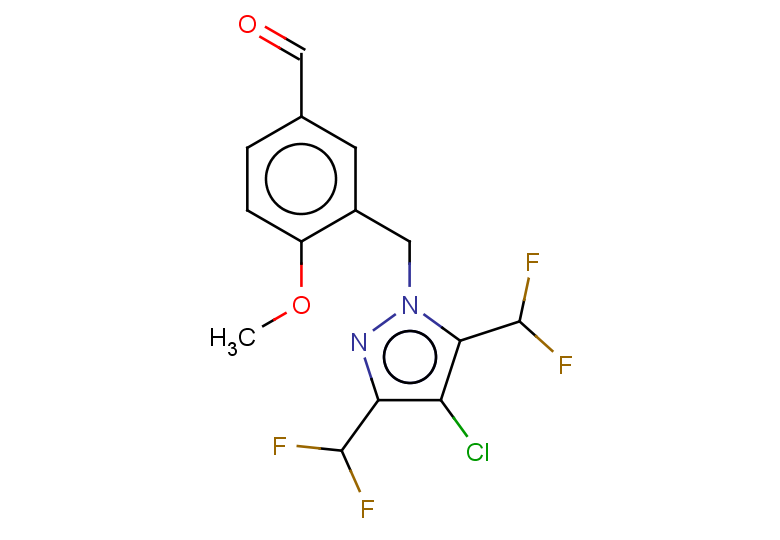 3-{[4-chloro-3,5-bis(difluoromethyl)-1H-pyrazol-1-yl]methyl}-4-methoxybenzaldehyde