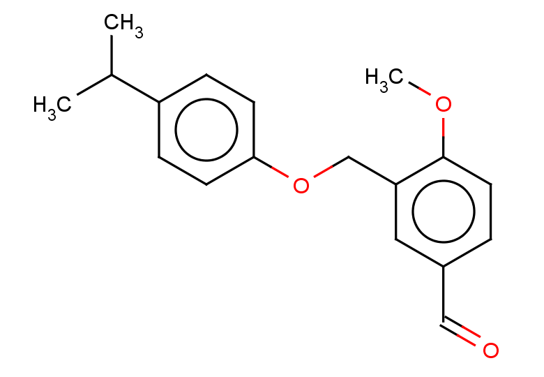 4-methoxy-3-{[4-(propan-2-yl)phenoxy]methyl}benzaldehyde