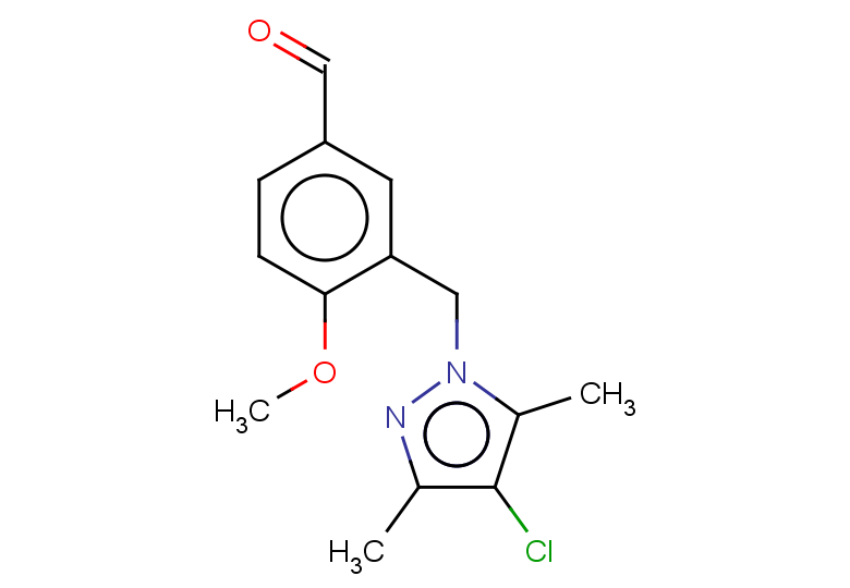 3-[(4-CHLORO-3,5-DIMETHYL-1H-PYRAZOL-1-YL)METHYL]-4-METHOXYBENZALDEHYDE