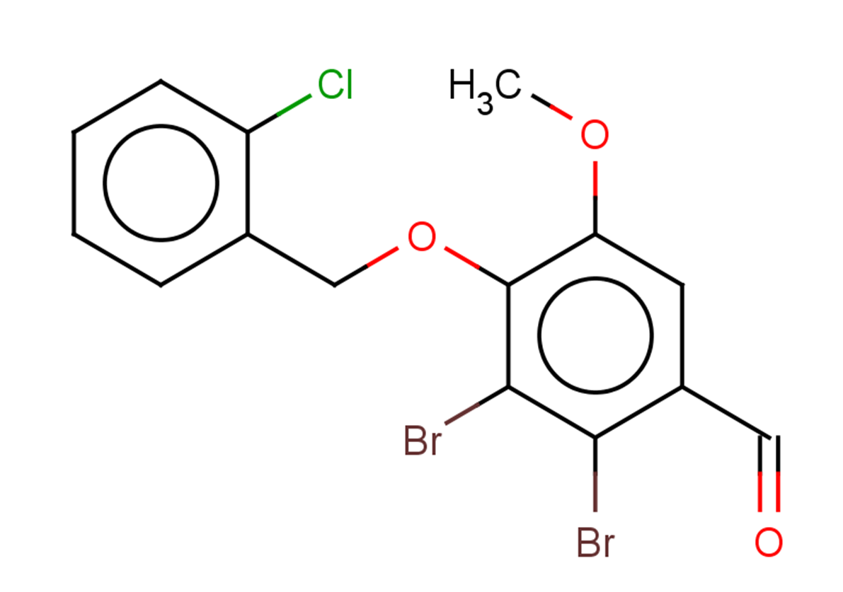 2,3-DIBROMO-4-[(2-CHLOROBENZYL)OXY]-5-METHOXYBENZALDEHYDE