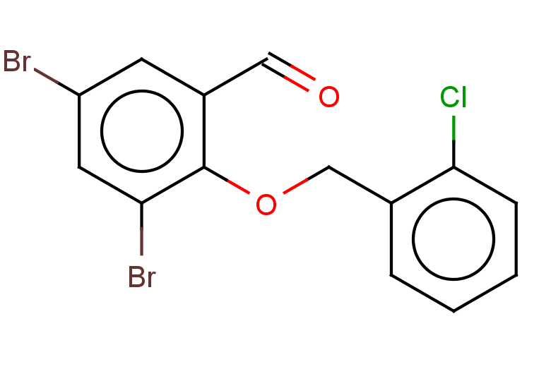3,5-DIBROMO-2-[(2-CHLOROBENZYL)OXY]BENZALDEHYDE