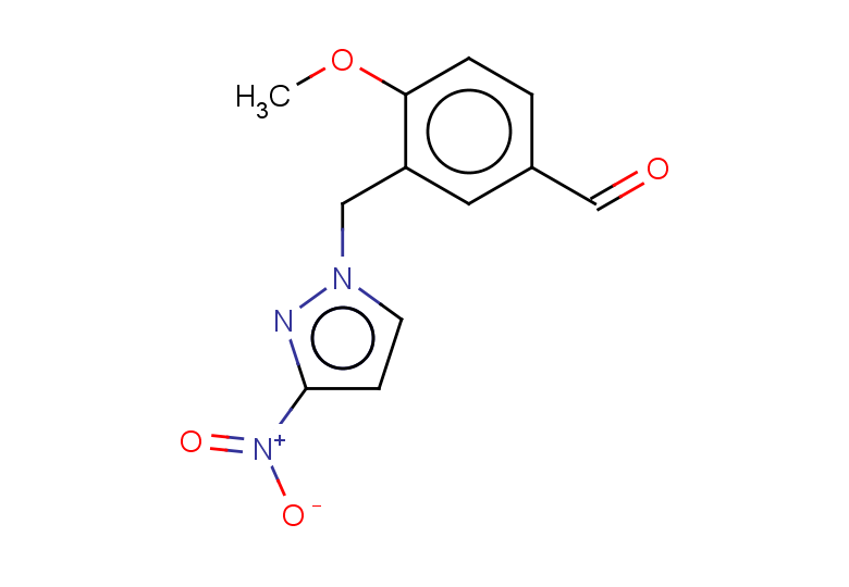 4-methoxy-3-[(3-nitro-1H-pyrazol-1-yl)methyl]benzaldehyde