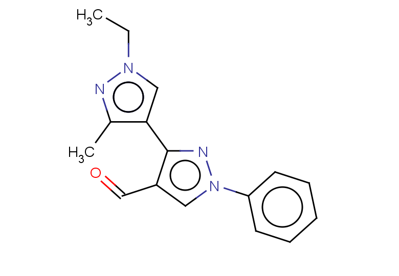 1'-ethyl-3'-methyl-1-phenyl-1H,1'H-[3,4'-bipyrazole]-4-carbaldehyde