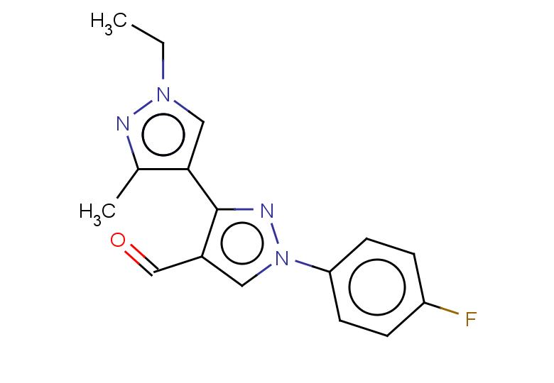 1'-ethyl-1-(4-fluorophenyl)-3'-methyl-1H,1'H-[3,4'-bipyrazole]-4-carbaldehyde