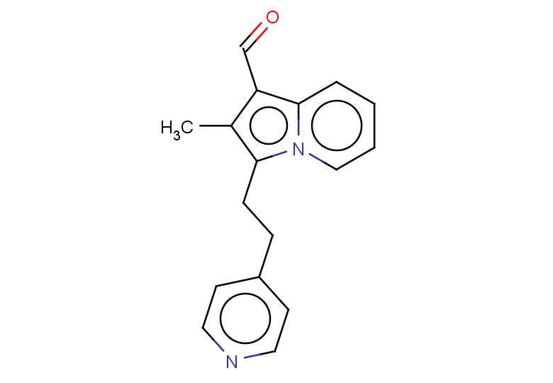 2-methyl-3-[2-(pyridin-4-yl)ethyl]indolizine-1-carbaldehyde