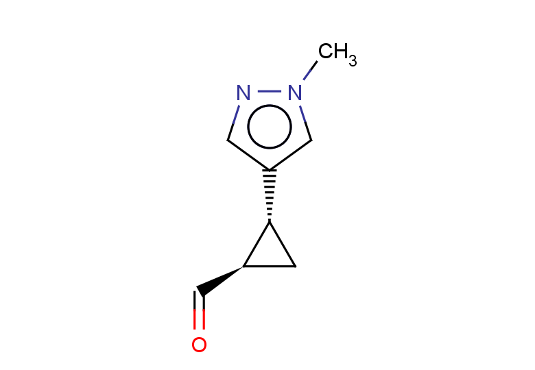 rac-(1R,2R)-2-(1-methyl-1H-pyrazol-4-yl)cyclopropane-1-carbaldehyde, trans