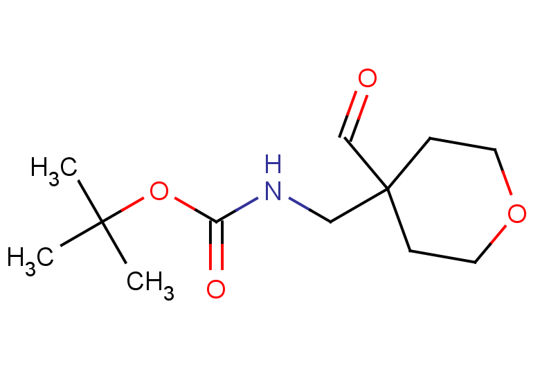 tert-butyl N-[(4-formyloxan-4-yl)methyl]carbamate