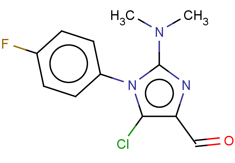 5-chloro-2-(dimethylamino)-1-(4-fluorophenyl)-1H-imidazole-4-carbaldehyde