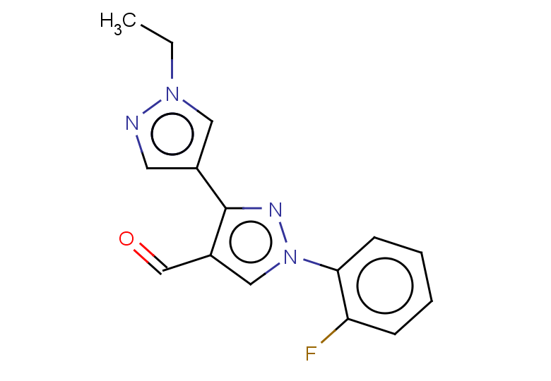 1'-ethyl-1-(2-fluorophenyl)-1H,1'H-[3,4'-bipyrazole]-4-carbaldehyde