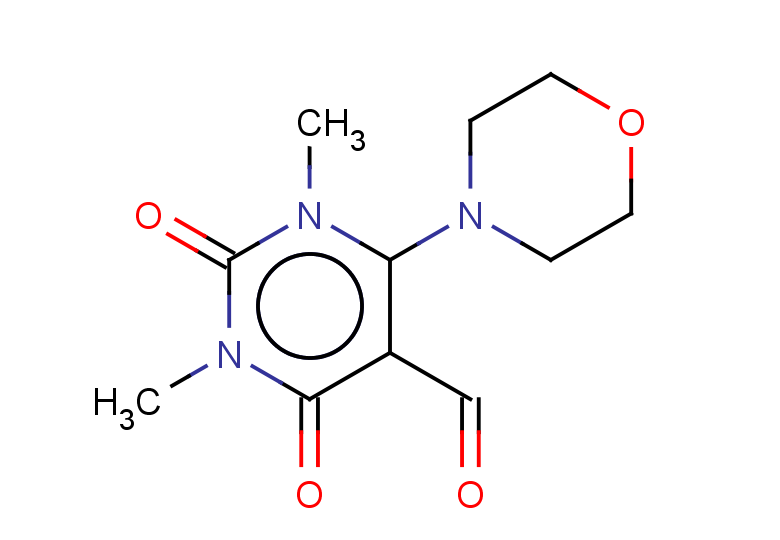 1,3-dimethyl-6-(morpholin-4-yl)-2,4-dioxo-1,2,3,4-tetrahydropyrimidine-5-carbaldehyde