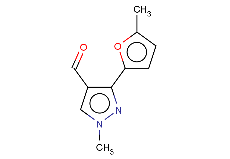 1-methyl-3-(5-methylfuran-2-yl)-1H-pyrazole-4-carbaldehyde