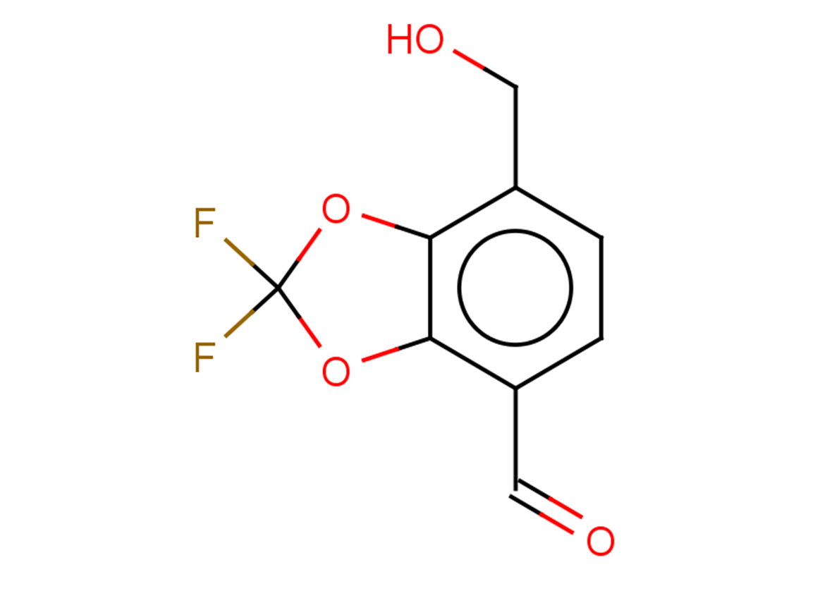 2,2-difluoro-7-(hydroxymethyl)-1,3-dioxaindane-4-carbaldehyde