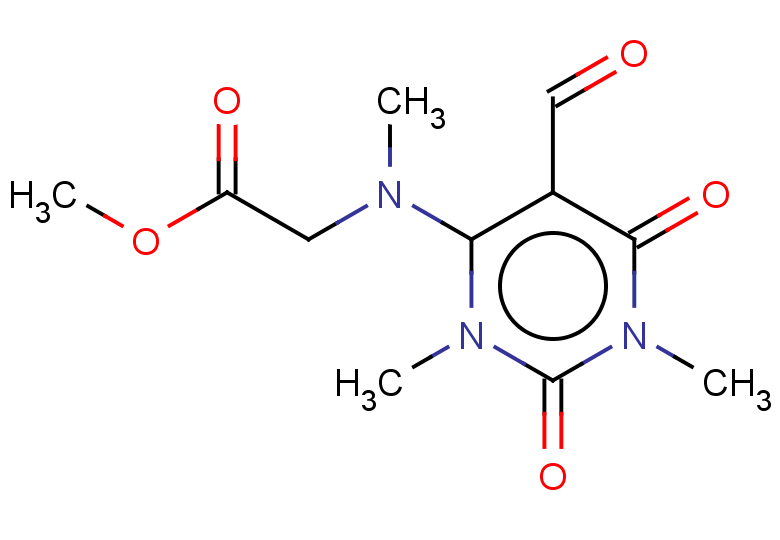 methyl 2-[(5-formyl-1,3-dimethyl-2,6-dioxo-1,2,3,6-tetrahydropyrimidin-4-yl)(methyl)amino]acetate