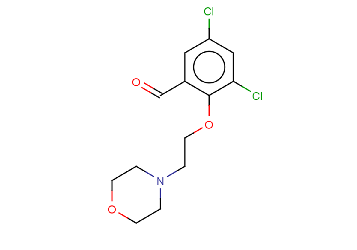 3,5-dichloro-2-[2-(morpholin-4-yl)ethoxy]benzaldehyde