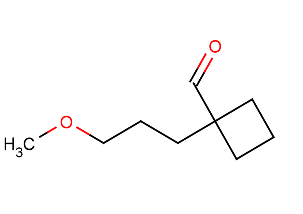 1-(3-methoxypropyl)cyclobutane-1-carbaldehyde