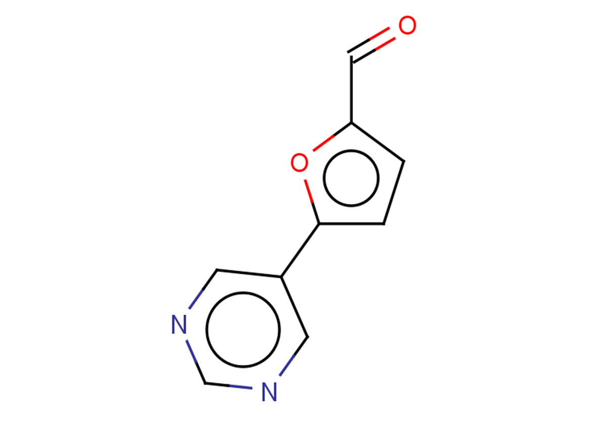 5-(pyrimidin-5-yl)furan-2-carbaldehyde