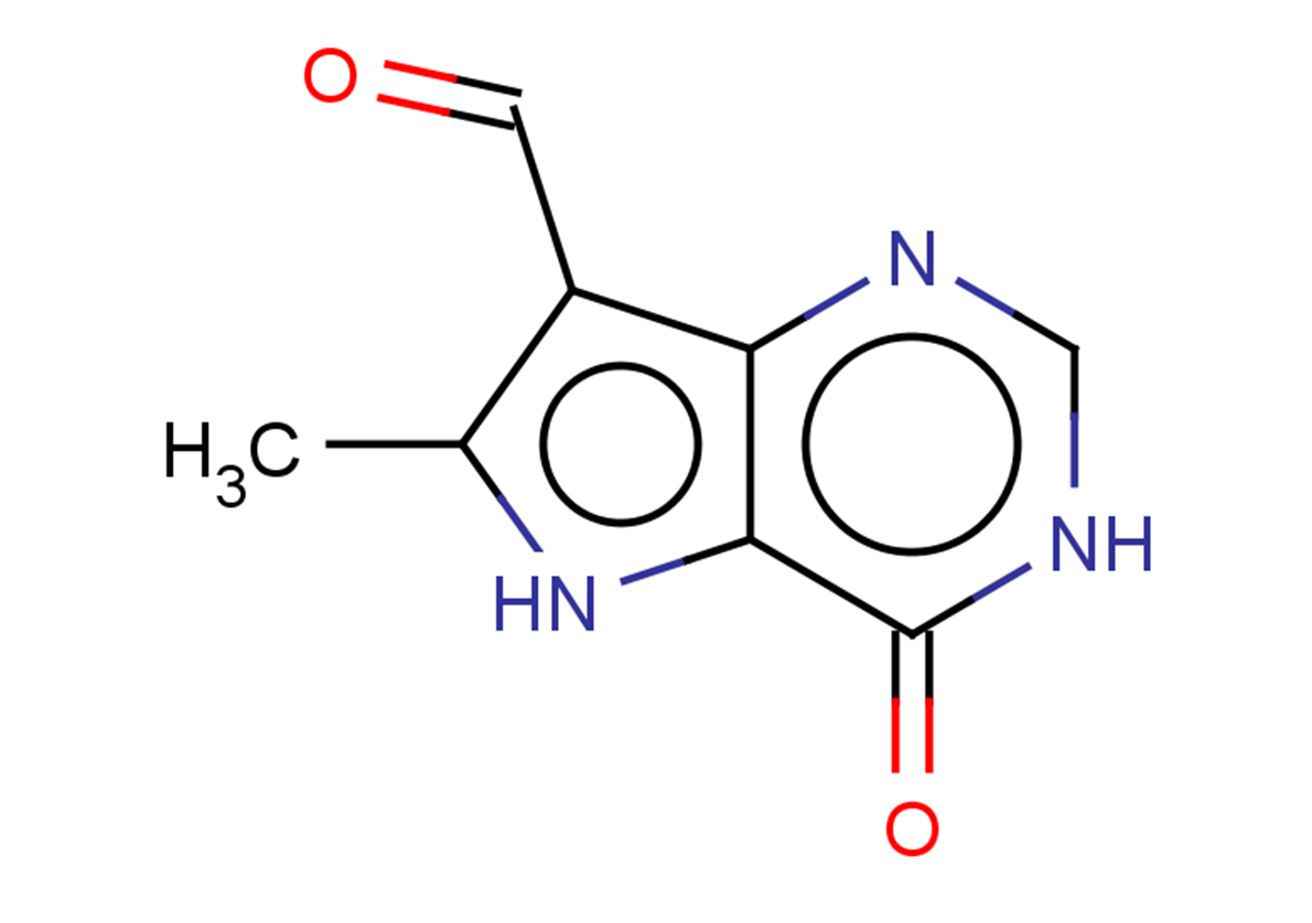 6-methyl-4-oxo-3H,4H,5H-pyrrolo[3,2-d]pyrimidine-7-carbaldehyde