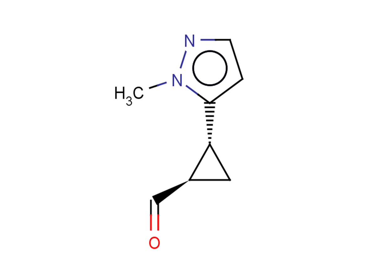 rac-(1R,2R)-2-(1-methyl-1H-pyrazol-5-yl)cyclopropane-1-carbaldehyde, trans