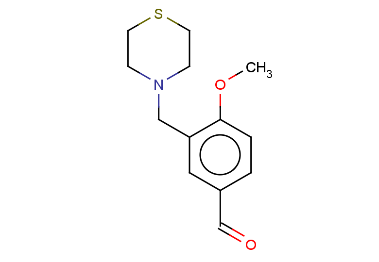 4-methoxy-3-(thiomorpholin-4-ylmethyl)benzaldehyde