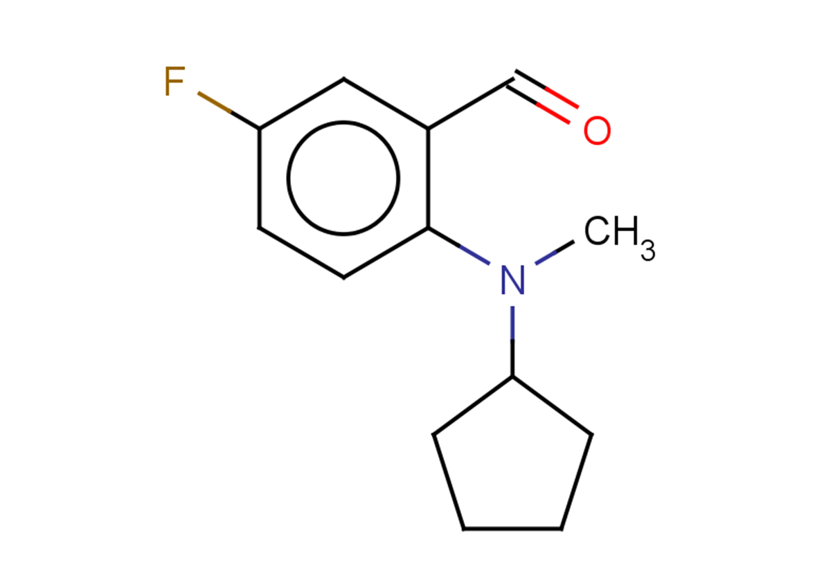 2-[cyclopentyl(methyl)amino]-5-fluorobenzaldehyde