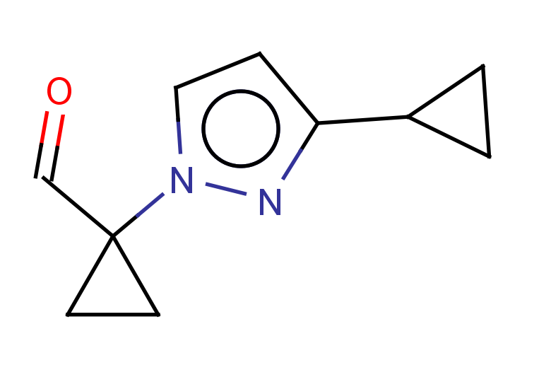 1-(3-cyclopropyl-1H-pyrazol-1-yl)cyclopropane-1-carbaldehyde