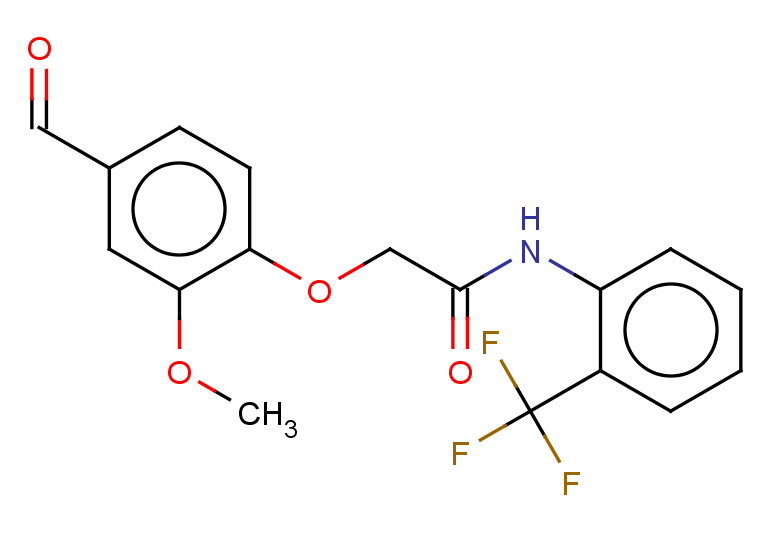 2-(4-formyl-2-methoxyphenoxy)-N-[2-(trifluoromethyl)phenyl]acetamide