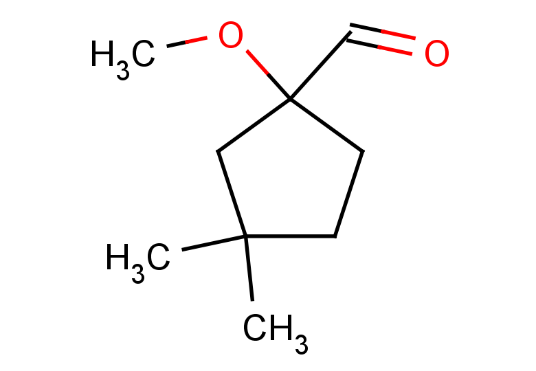 1-methoxy-3,3-dimethylcyclopentane-1-carbaldehyde