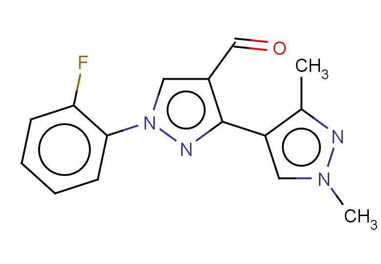 1-(2-FLUOROPHENYL)-1',3'-DIMETHYL-1H,1'H-3,4'-BIPYRAZOLE-4-CARBALDEHYDE