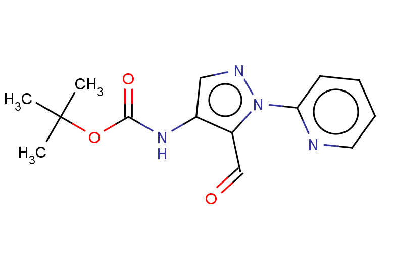 tert-butyl N-[5-formyl-1-(pyridin-2-yl)-1H-pyrazol-4-yl]carbamate