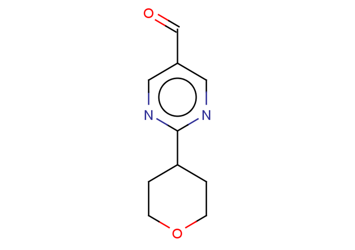 2-(OXAN-4-YL)PYRIMIDINE-5-CARBALDEHYDE