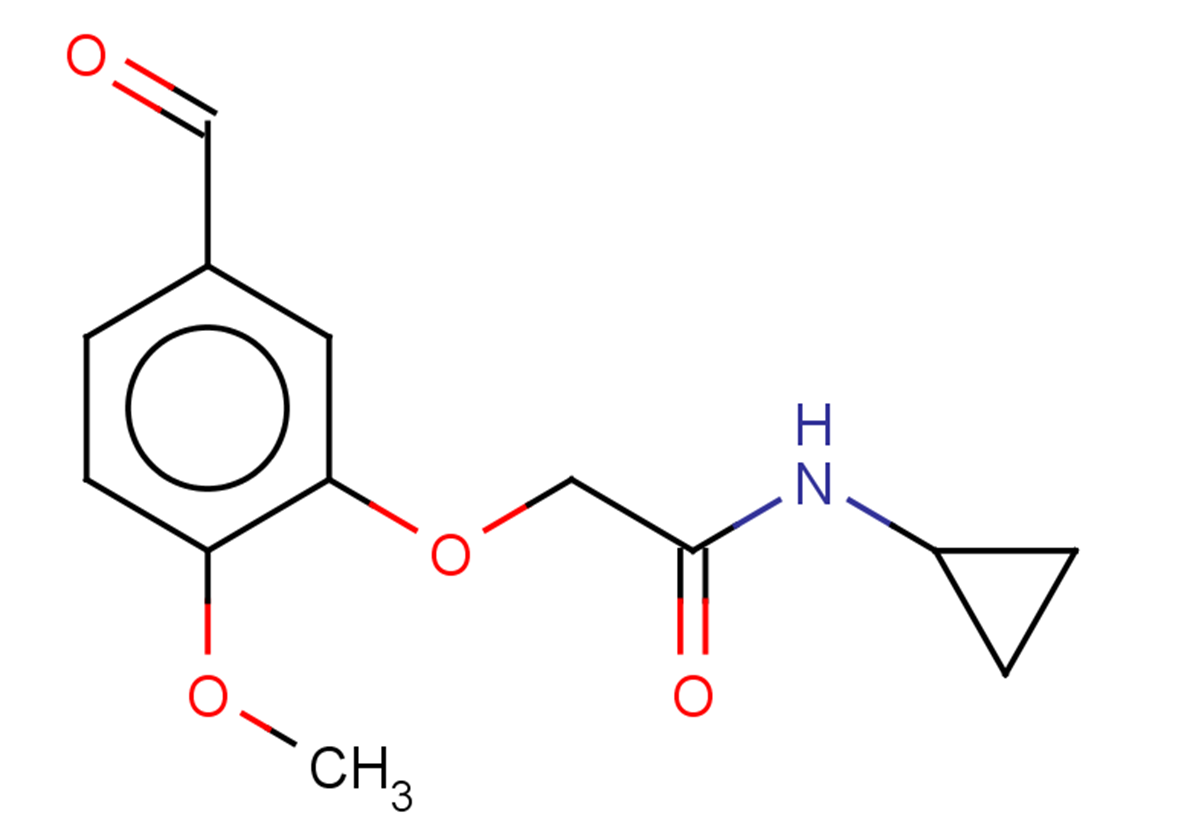 N-cyclopropyl-2-(5-formyl-2-methoxyphenoxy)acetamide