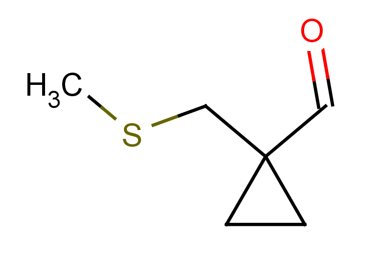 1-[(methylsulfanyl)methyl]cyclopropane-1-carbaldehyde