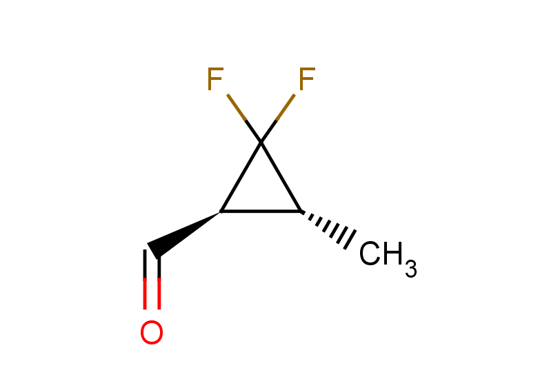 rac-(1R,3S)-2,2-difluoro-3-methylcyclopropane-1-carbaldehyde, trans