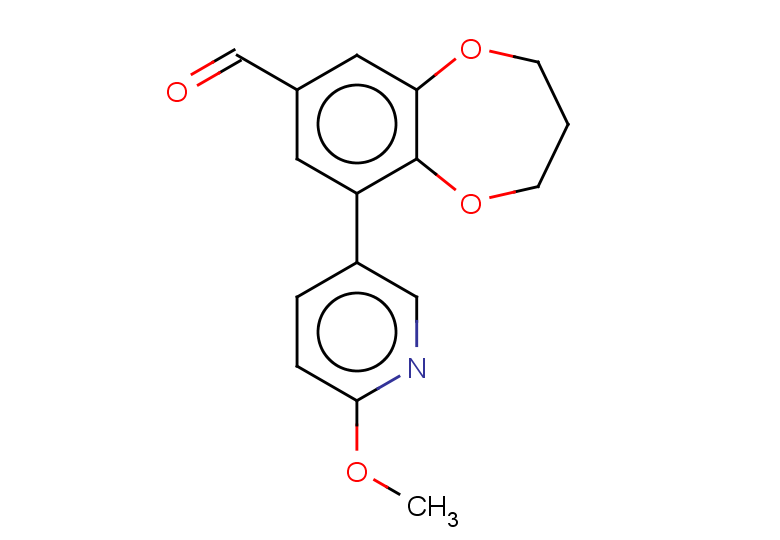 9-(6-methoxypyridin-3-yl)-3,4-dihydro-2H-1,5-benzodioxepine-7-carbaldehyde