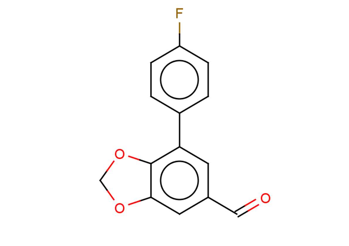 7-(4-fluorophenyl)-1,3-dioxaindane-5-carbaldehyde