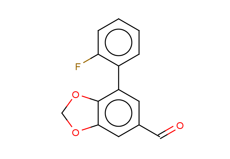 7-(2-fluorophenyl)-1,3-dioxaindane-5-carbaldehyde
