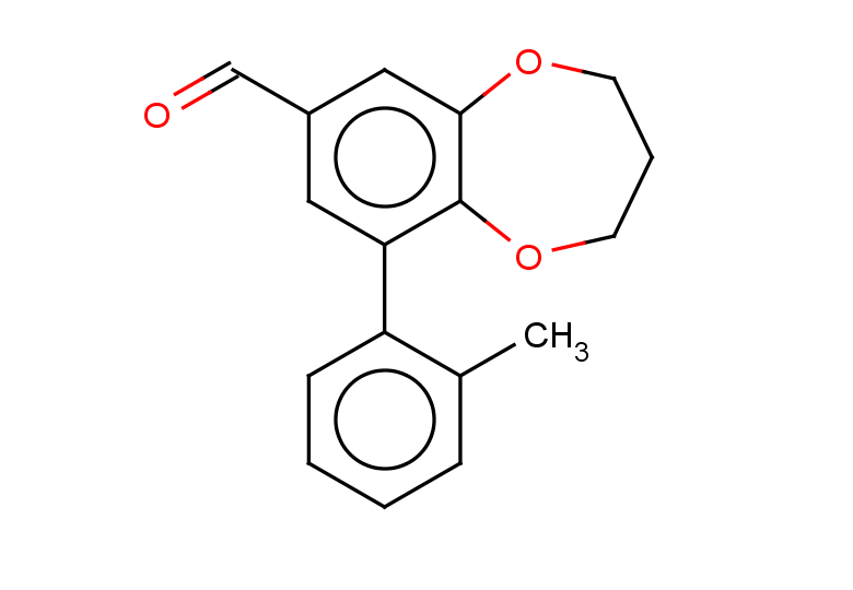 9-(2-methylphenyl)-3,4-dihydro-2H-1,5-benzodioxepine-7-carbaldehyde