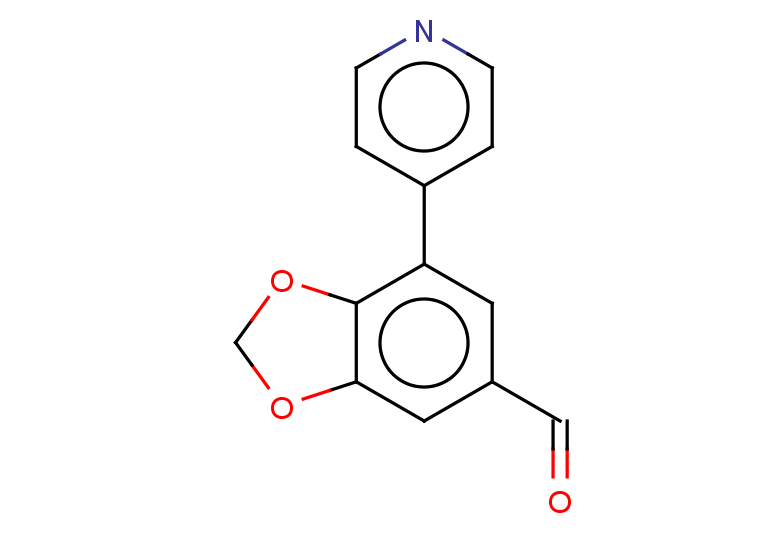 7-(pyridin-4-yl)-1,3-dioxaindane-5-carbaldehyde