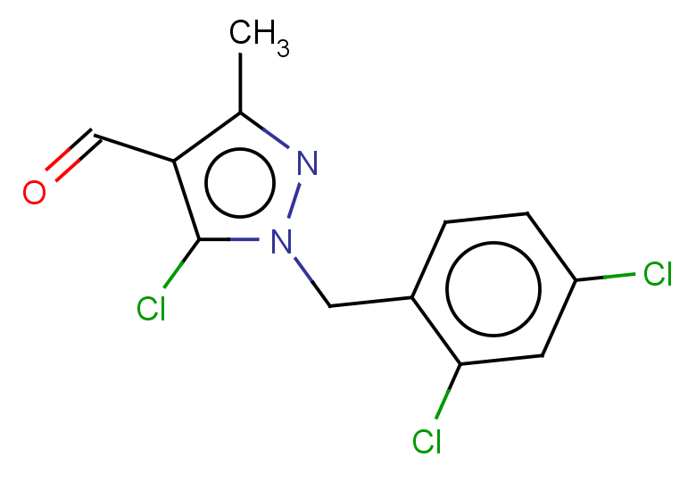 5-chloro-1-[(2,4-dichlorophenyl)methyl]-3-methyl-1H-pyrazole-4-carbaldehyde
