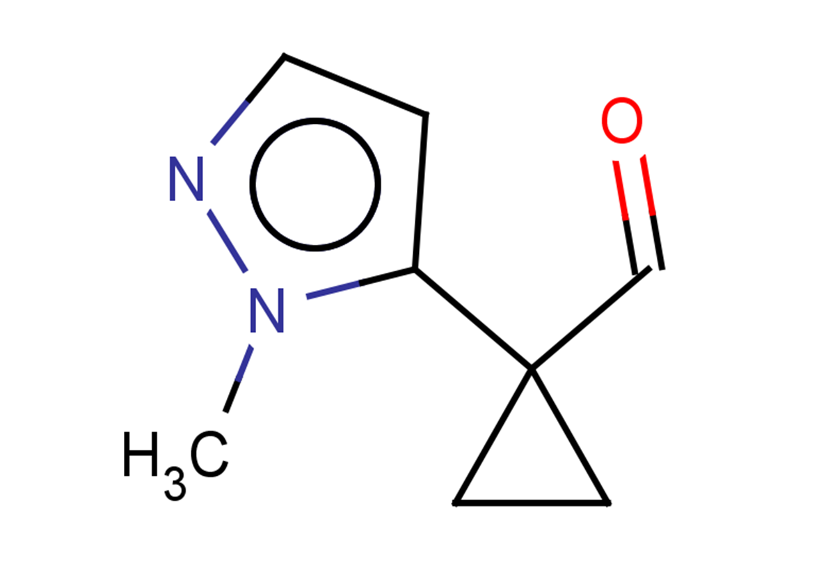 1-(1-methyl-1H-pyrazol-5-yl)cyclopropane-1-carbaldehyde