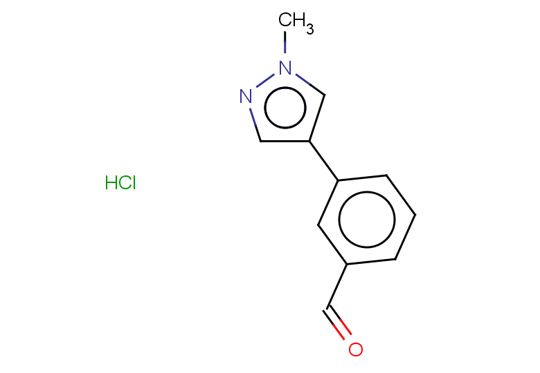 3-(1-methyl-1H-pyrazol-4-yl)benzaldehyde hydrochloride