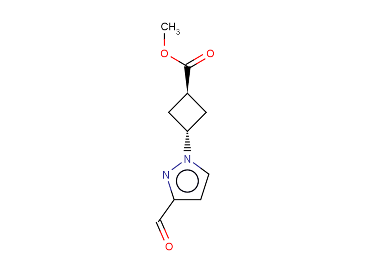 methyl (1r,3r)-3-(3-formyl-1H-pyrazol-1-yl)cyclobutane-1-carboxylate, trans